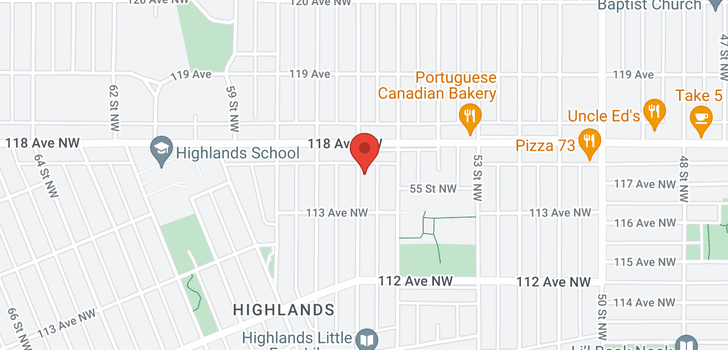 map of 11333 56 ST NW
